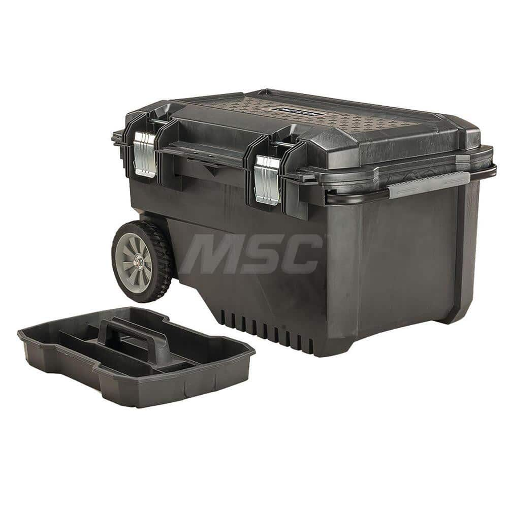 Plastic Tool Box: 29″ OAW, 29″ OAD, 20-1/4″ OAH 54 lb Capacity