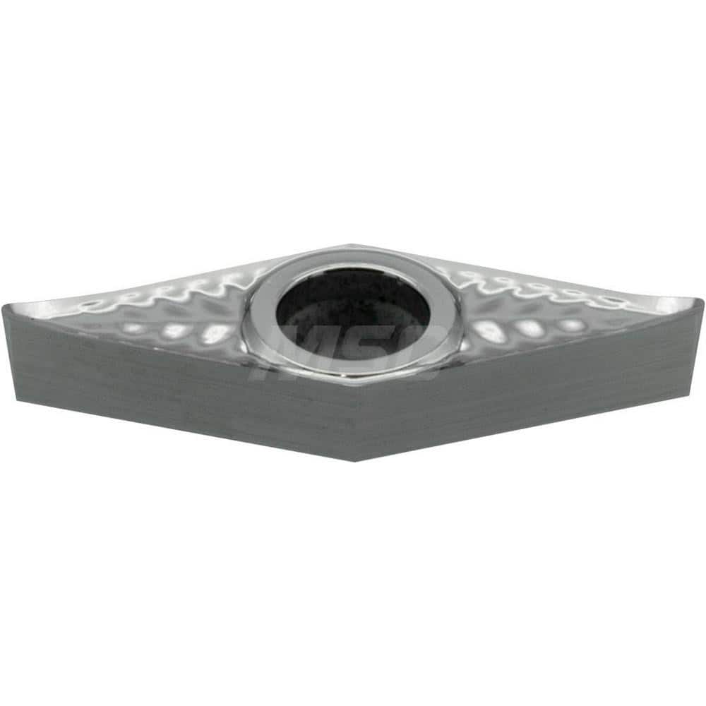 Turning Insert:  VCGT220530NAG H1,  Solid Carbide Uncoated Finish,  Neutral,  0.8701″ Long,  1/2″ Inscribed Circle,  0.1181″ Corner Radius,  35.0 &deg N/A Diamond,  Series  H1