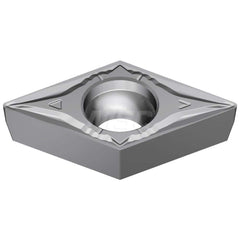 Turning Insert:  DCMT2152EGU T1500A,  Cermet Uncoated Finish,  Neutral,  0.3031″ Long,  1/4″ Inscribed Circle,  0.0315″ Corner Radius,  55.0 &deg N/A Diamond,  Series  T1500A