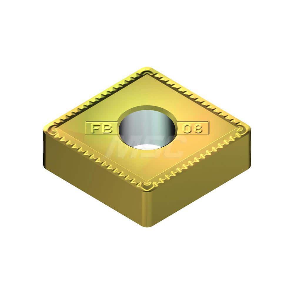 Turning Insert:  CNMG432EFB T1500Z,  Cermet AlN Finish,  Neutral,  0.5079″ Long,  1/2″ Inscribed Circle,  0.0315″ Corner Radius,  80.0 &deg N/A Diamond,  Series  T1500Z
