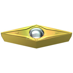 Turning Insert:  TPMT321EFB T1500Z,  Cermet AlN Finish,  Neutral,  0.6496″ Long,  3/8″ Inscribed Circle,  0.0157″ Corner Radius,  60.0 &deg N/A Triangle,  Series  T1500Z