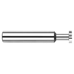 0.1875″ (3/16″) Cutter Diameter × 0.0180″ Width 0.1250″ (1/8″) Reach Carbide Retaining Ring Keyseat Cutter, 6 Flutes - Exact Industrial Supply