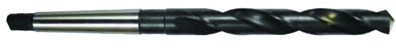 12.8mm Dia. - HSS 1MT GP Taper Shank Drill-118Â° Point-Surface Treated - Americas Industrial Supply