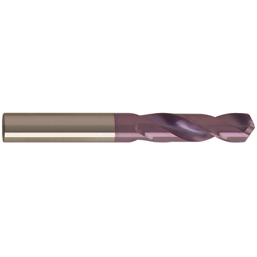 #40 Dia. x #40 Shank × 14 mm Flute Length × 43 mm OAL, 3xD, 118°, nano-FIREX, 2 Flute, External Coolant, Round Solid Carbide Drill - Americas Industrial Supply