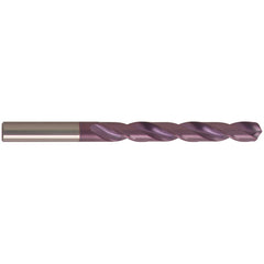 1.1 mm Dia. × 1.1 mm Shank × 14 mm Flute Length × 36 mm OAL, Jobber, 118°, nano-FIREX, 2 Flute, External Coolant, Round Solid Carbide Drill