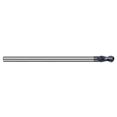 1/2″ Dia. × 7/16″ Shank × 3/4″ DOC × 6″ OAL, Carbide AlTiN, 2 Flute, Ballnose End Mill