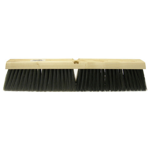 24″ - Black Medium Sweeping Broom Without Handle - Americas Industrial Supply