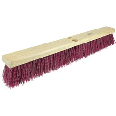 18″ - Red-Brown Heavy Sweeping Broom Without Handle - Americas Industrial Supply