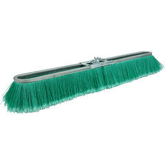 24″ Vortec Pro Fine Sweep Strip Broom, Green Polypropylene Fill - Americas Industrial Supply