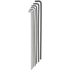 7PC 12″ LONG HEX END L-WRENCH SET - Americas Industrial Supply