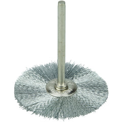 1 1/4″ Diameter - Steel Wire Mini Wheel Brush - Americas Industrial Supply