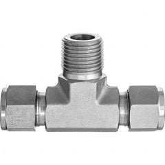 Value Collection - Metal Compression Tube Fittings Type: Male Branch Tee End Connections: Comp x Comp x MNPT - Americas Industrial Supply
