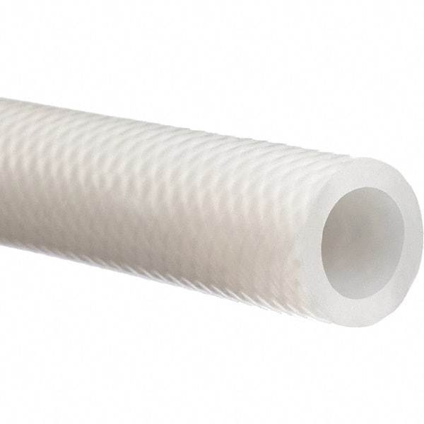 Value Collection - 1/2" ID x 7/8" OD, 5' Long, Silicone Reinforced (FDA) Tube - Clear, 290 Max psi, -100 to 440°F - Americas Industrial Supply
