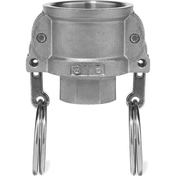 USA Sealing - 1-1/2" x 1-1/2" Cam & Groove Female Coupler Female NPT Thread - Americas Industrial Supply