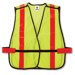 8080BAX Lime Non-Cert X-Back Vest - Americas Industrial Supply