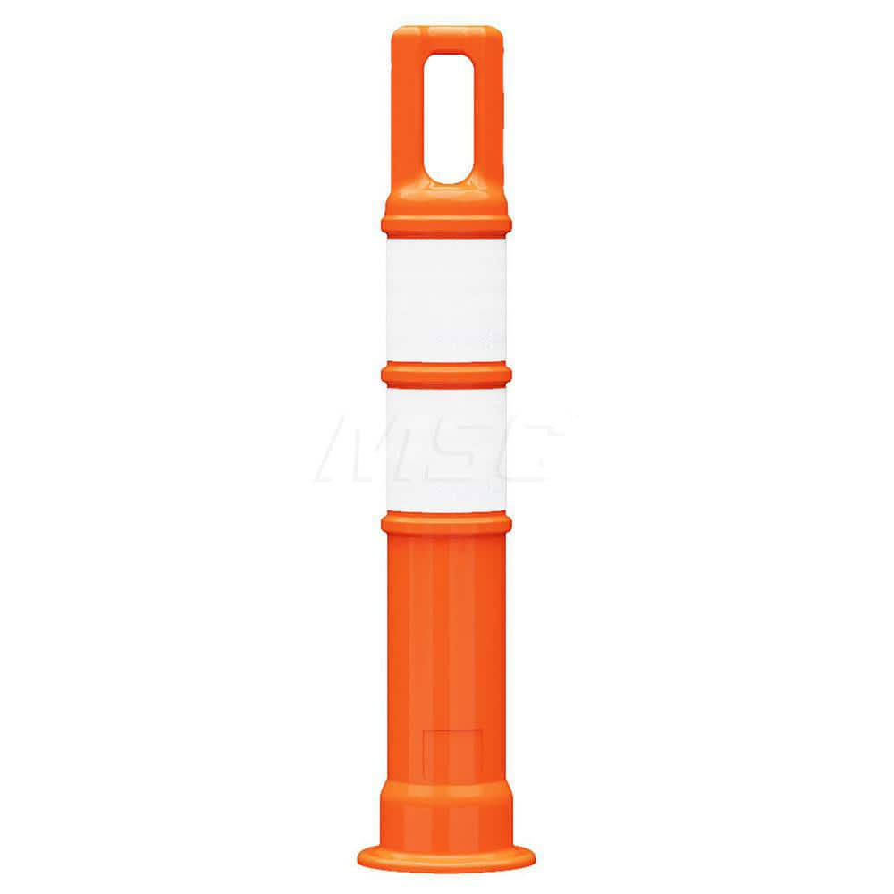 Traffic Barrels, Delineators & Posts; Type: Handle Top Delineator; Material: LDPE; Reflective: Yes; Base Needed: Yes; Height (Inch): 42; Width (Inch): 4-1/2; Additional Information: Sub Brand: Watchtower ™; Sheeting Grade: Diamond; Stripe Width: 4 in; Ser