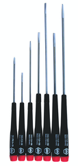 7 Piece - Precision Slotted & Phillips Screwdriver Set - #26092 - Includes: Slotted 2.5 - 4.0mm & Phillips Screwdriver #0 x 75 - Americas Industrial Supply