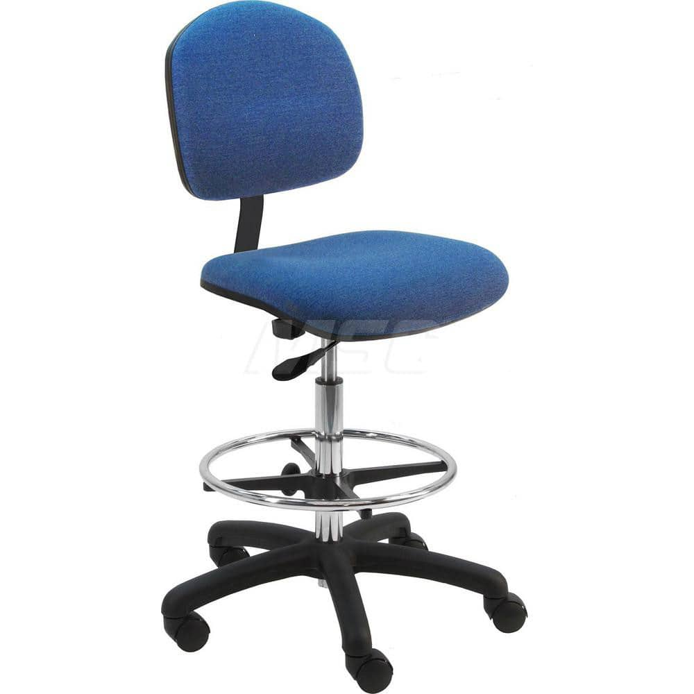 Task Chair: Fabric, Blue