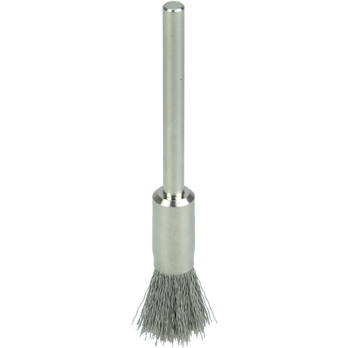 1/4″ Miniature Wire End Brush, .005″ Stainless Steel Fill, 1/8″ Stem - Americas Industrial Supply