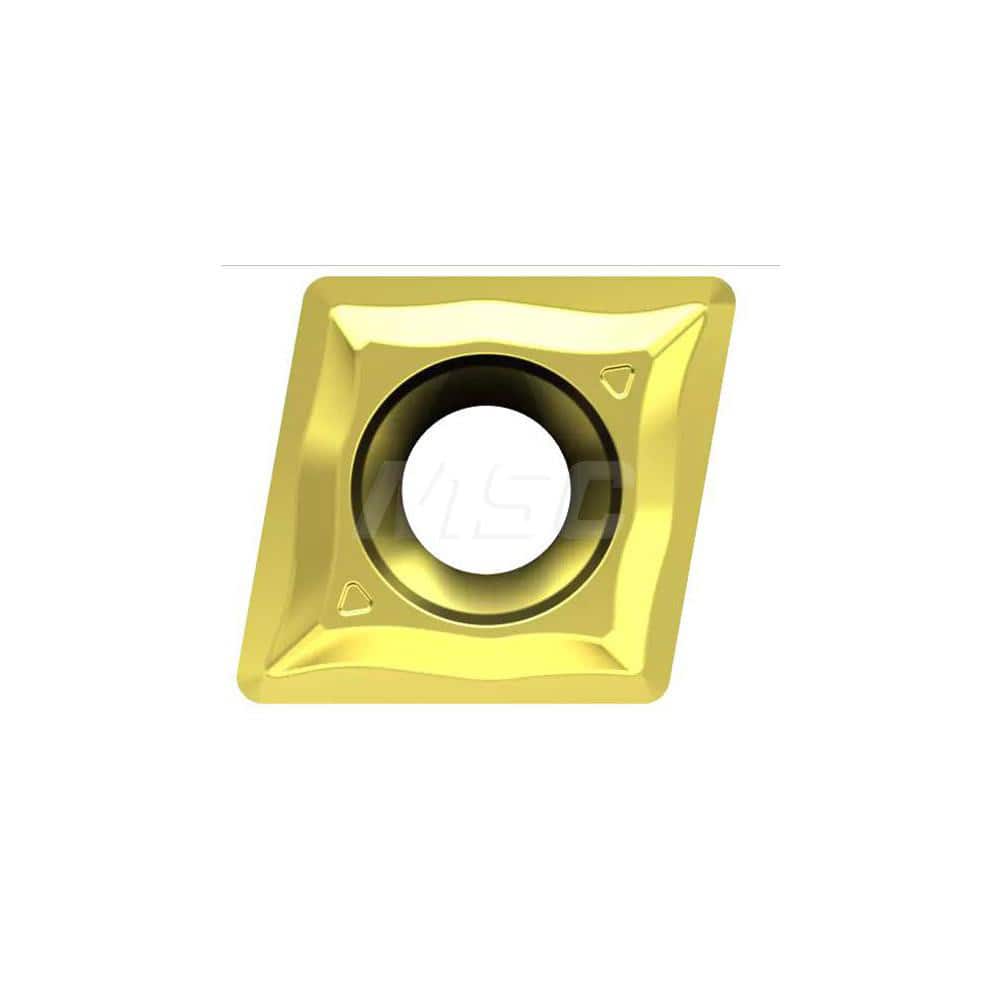 Turning Insert:  CCMT060204UG YG3010,  Solid Carbide TiCN & Al2O3 Finish,  0.2440″ Long,  1/4″ Inscribed Circle,  N/A Series  CCMT
