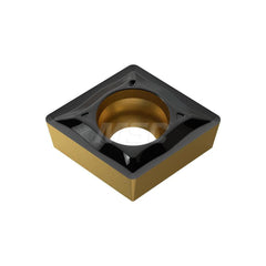 Turning Insert:  CCMT060204-UF YG3010,  Solid Carbide TiCN & Al2O3 Finish,  0.2440″ Long,  1/4″ Inscribed Circle,  N/A Series  CCMT