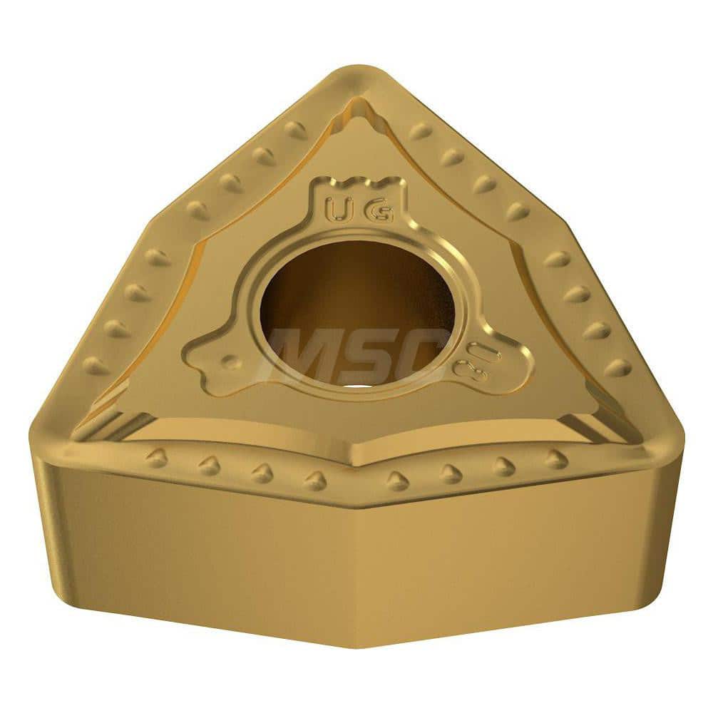 Turning Insert:  WNMG060408-UG YG801,  Solid Carbide TiAlN Finish,  0.2240″ Long,  3/8″ Inscribed Circle,  N/A Series  WNMG