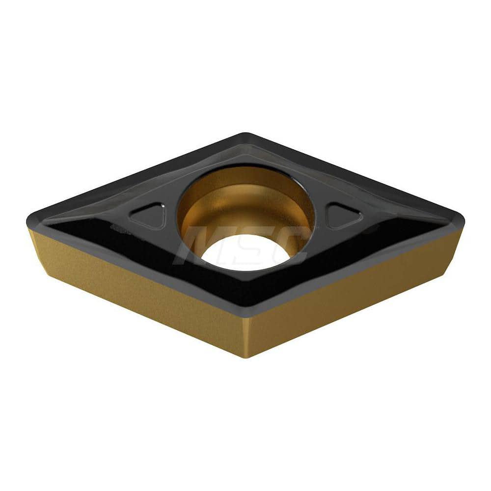 Turning Insert:  DCMT070204-UF YG3020,  Solid Carbide TiCN & Al2O3 Finish,  0.2950″ Long,  1/4″ Inscribed Circle,  N/A Series  DCMT