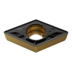 Turning Insert:  DCMT070204-UG YG3010,  Solid Carbide TiCN & Al2O3 Finish,  0.2950″ Long,  1/4″ Inscribed Circle,  N/A Series  DCMT