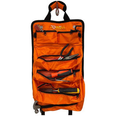 Tool Bags & Tool Totes; Closure Type: Buckle; Material: Nylon; Overall Width: 18; Overall Depth: 3 in; Overall Height: 12 in; Color: Orange; Insulated: No; Features: Removable Pockets; Quick Roll and Snap; Number Of Pockets: 7.000