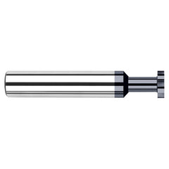 0.2500″ (1/4″) Cutter Diameter × 0.0400″ Width × 0.7500″ (3/4″) Neck Length Carbide Square Standard Keyseat Cutter, 6 Flutes, AlTiN Coated