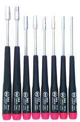 8 Piece - 2.5mm - 6.0mm - Precision Metric Nut Driver Set - Americas Industrial Supply