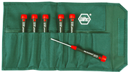 6 Piece - T6; T7; T8 x 40mm; T9; T10 x 50mm; T15 x 60mm - PicoFinish Precision MagicSpring® Screw Holding Torx® Screwdriver Set - Americas Industrial Supply