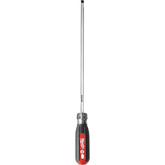 Milwaukee Tool - Slotted Screwdrivers; Tool Type: Cabinet ; Overall Length Range: 10" and Longer ; Handle Style: Ergonomic Cushioned Grip ; Blade Width (Inch): 1/4 ; Overall Length (Inch): 13 ; Shank Type: Straight - Exact Industrial Supply