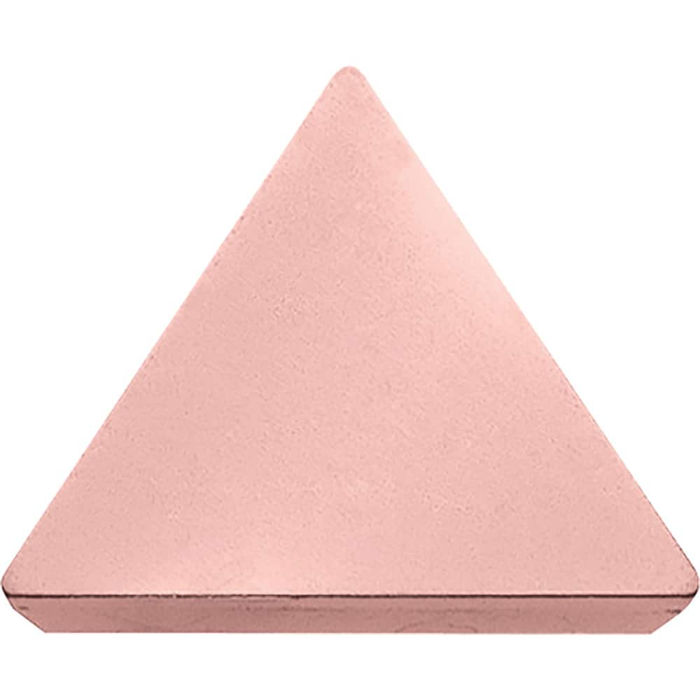 TPMN110308 CA320 Carbide Turning Insert TiCl2O3/Ti Finish, Neutral, 1/4″ Inscribed Circle, 0.0315″ Corner Radius, 0.1252″ Thick, 60° Triangle, Series CA3