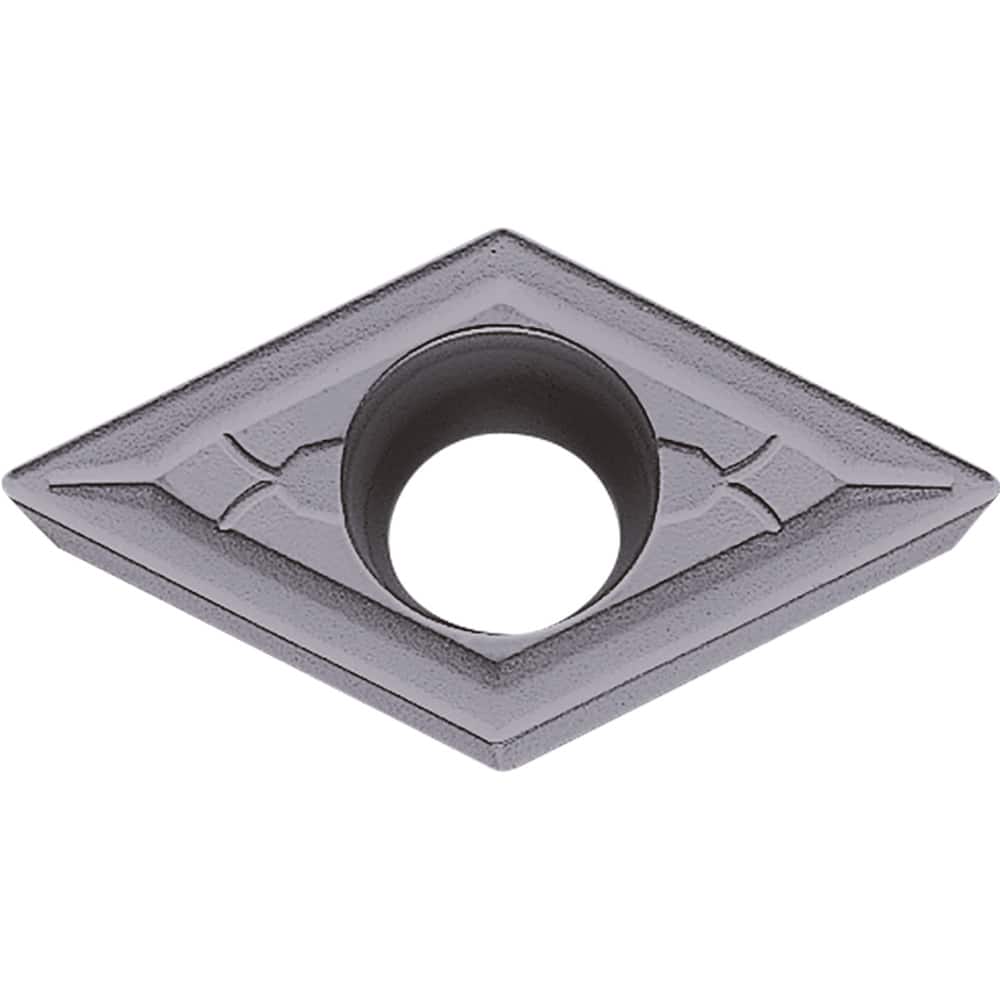 DCMT11T308GK PR1535 Carbide Turning Insert Megacoat Nano Finish, Neutral, 3/8″ Inscribed Circle, 0.0315″ Corner Radius, 5/32″ Thick, 55° Diamond