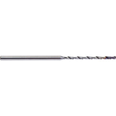 Micro Drill Bit: 0.1024″ Dia, 140 °, Solid Carbide ALtima Finish, RH Cut, Helical Flute, Straight-Cylindrical Shank