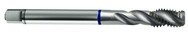 1-12 2B 4-Flute Cobalt Blue Ring Semi-Bottoming 40 degree Spiral Flute Tap-Bright - Americas Industrial Supply