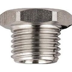 Aignep USA - Stainless Steel Pipe Fittings; Type: Plug ; Fitting Size: 1/8 ; End Connections: BSPP ; Material Grade: 316L Stainless Steel ; Pressure Rating (psi): 290 - Exact Industrial Supply