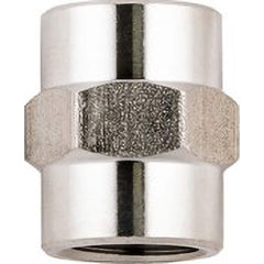 Aignep USA - Stainless Steel Pipe Fittings; Type: Sleeve Adaptor ; Fitting Size: 1/4 ; End Connections: BSPP ; Material Grade: 316L Stainless Steel ; Pressure Rating (psi): 290 - Exact Industrial Supply