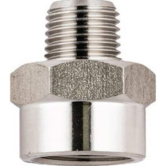 Aignep USA - Stainless Steel Pipe Fittings; Type: Reducer ; Fitting Size: 3/8 x 1/2 ; End Connections: BSPP ; Material Grade: 316L Stainless Steel ; Pressure Rating (psi): 290 - Exact Industrial Supply