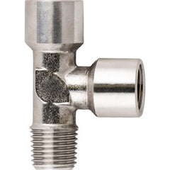 Aignep USA - Stainless Steel Pipe Fittings; Type: Female ; Fitting Size: 1/8 ; End Connections: BSPT x BSPP ; Material Grade: 316L Stainless Steel ; Pressure Rating (psi): 290 - Exact Industrial Supply
