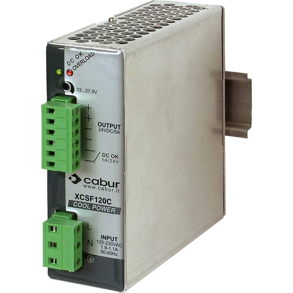 Automation Systems Interconnect - Power Supplies; Mounting Type: DIN Rail ; Output Wattage: 120 ; Maximum Input Voltage: 264 VAC ; Minimum Input Voltage: 90 VAC ; Number of Outputs: 2 ; Output Voltage: 24 VDC - Exact Industrial Supply