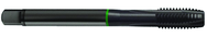 M8 x 0.75 Dia. - 6H - 3 FL - Cobalt Plug Green Ring Tap - Blk-Ox FORM-B DIN 374 - Americas Industrial Supply