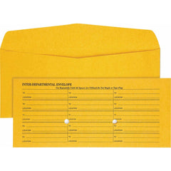 Quality Park - Mailers, Sheets & Envelopes; Type: Inter-Department Envelopes ; Style: Fold Flap ; Width (Inch): 10-3/8 ; Length (Inch): 4-1/2 ; Box Quantity: 500 ; Size: 4.5 x 10.38 - Exact Industrial Supply