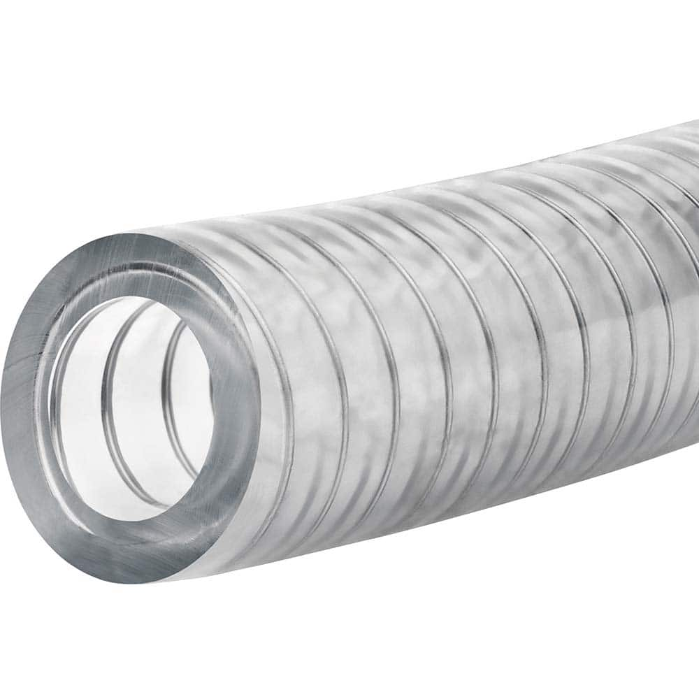 USA Sealing - Plastic, Rubber & Synthetic Tube; Inside Diameter (mm): 16.0000 ; Outside Diameter (mm): 25.0000 ; Wall Thickness (mm): 4.50 ; Material: PVC ; Maximum Working Pressure (psi): 85 ; Color: Clear - Exact Industrial Supply