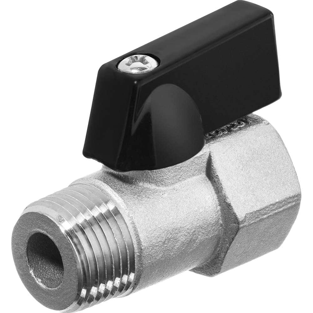 Mini Manual Ball Valve: 1/4″ Pipe, Standard Port