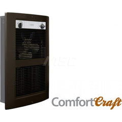 Electric Forced Air Heaters; Heater Type: Wall; Maximum BTU Rating: 15354; Voltage: 240V; Phase: 1; Wattage: 4500; Overall Length (Decimal Inch): 21.8100; Overall Width (Inch): 15; Overall Width (Decimal Inch - 4 Decimals): 15.0000; Overall Height (Decima