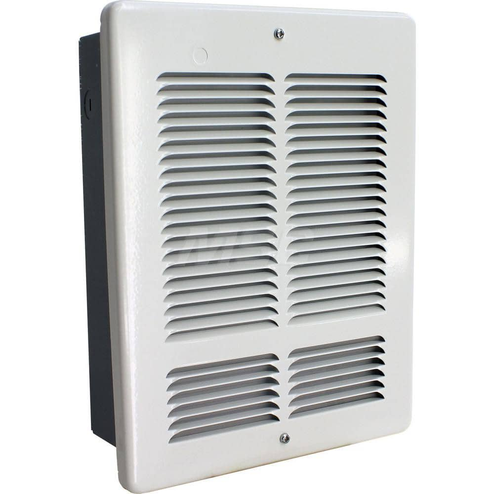 Electric Forced Air Heaters; Heater Type: Wall; Maximum BTU Rating: 4090; Voltage: 240V; Phase: 1; Wattage: 1200; Overall Length (Decimal Inch): 13.6300; Overall Width (Inch): 10; Overall Width (Decimal Inch - 4 Decimals): 10.0000; Overall Height (Decimal