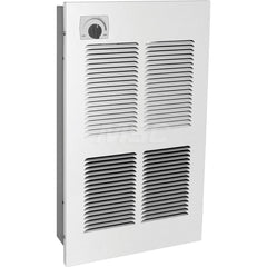 Electric Forced Air Heaters; Heater Type: Wall; Maximum BTU Rating: 13648; Voltage: 240V; Phase: 1; Wattage: 4000; Overall Length (Inch): 21-3/4; Overall Length (Decimal Inch): 21.7500; Overall Width (Inch): 13; Overall Width (Decimal Inch - 4 Decimals):