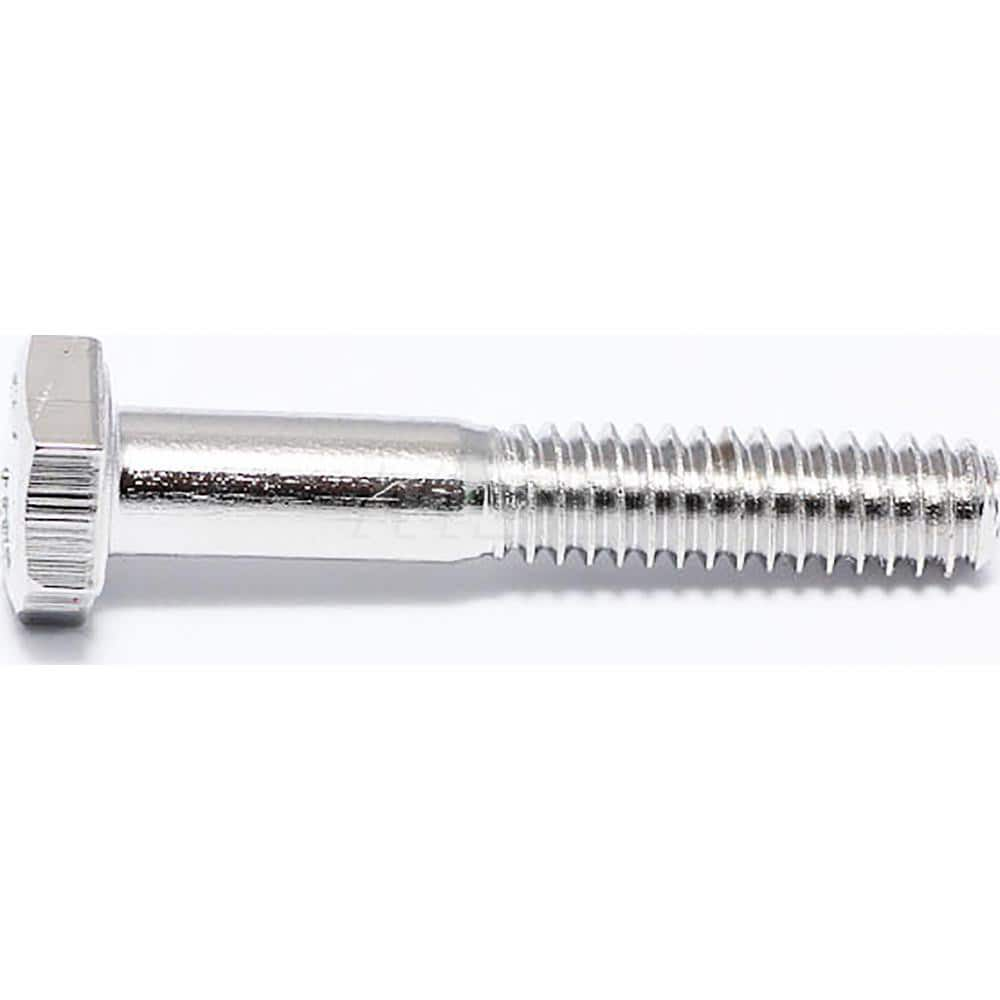 Hex Head Cap Screw: 1/4-20 x 1-1/2″, Grade 316 Stainless Steel, NL-19 Finish Partially Threaded, DIN 933